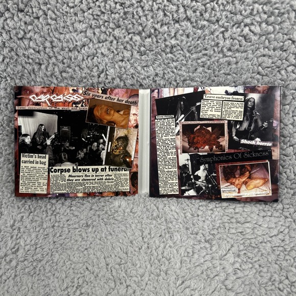 CARCASS - Symphonies Of Sickness - 2 CD - Extra Tracks Original‎ Recording - Picture 5 of 16